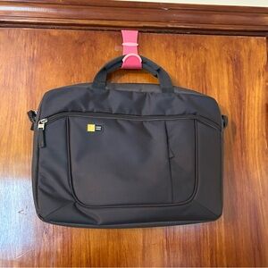 Case Logic Advantage 15 inch Laptop Attaché Bag Black Dark Gray Strap Storage